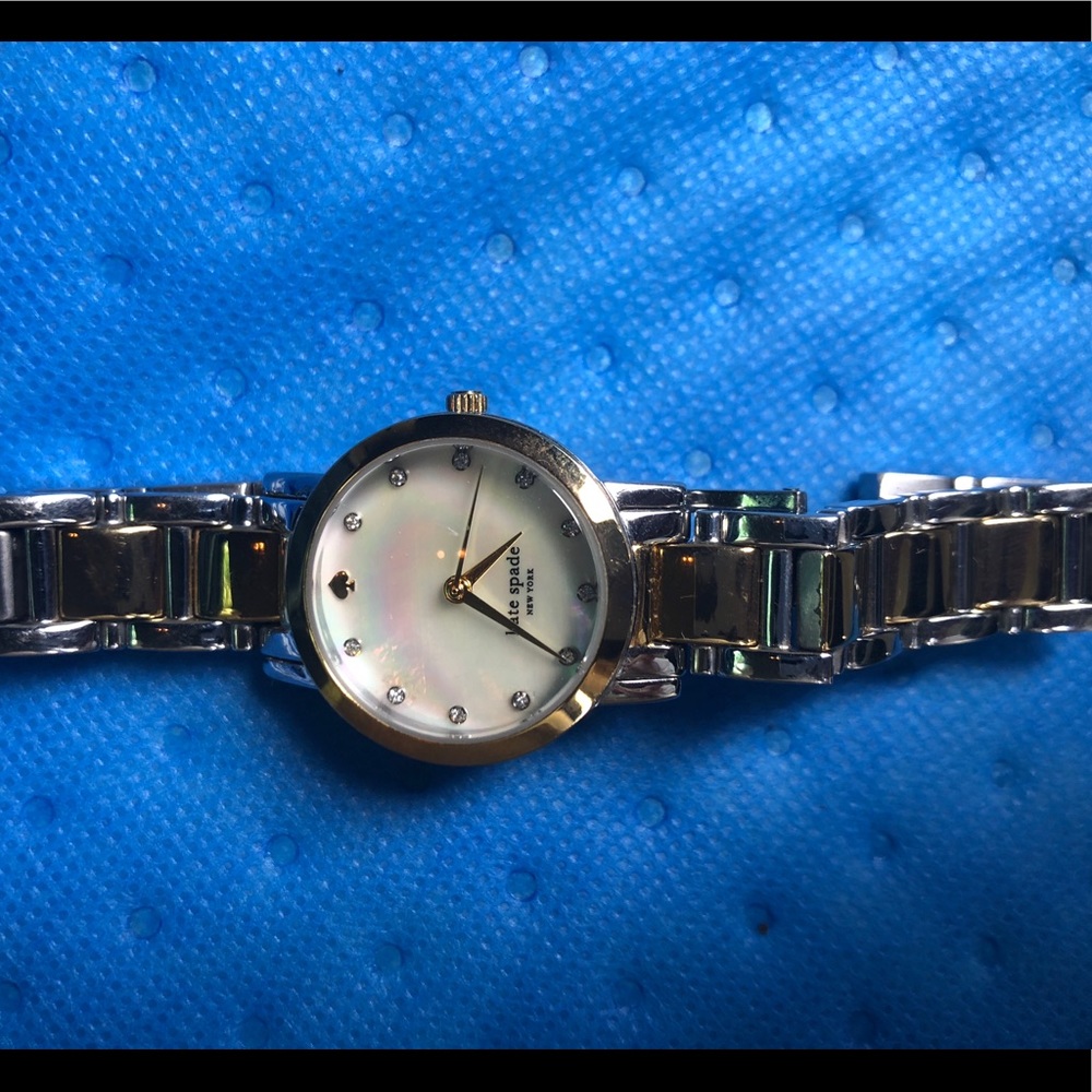 Kate Spade Bi-Color Watch with Pearl Clockface
